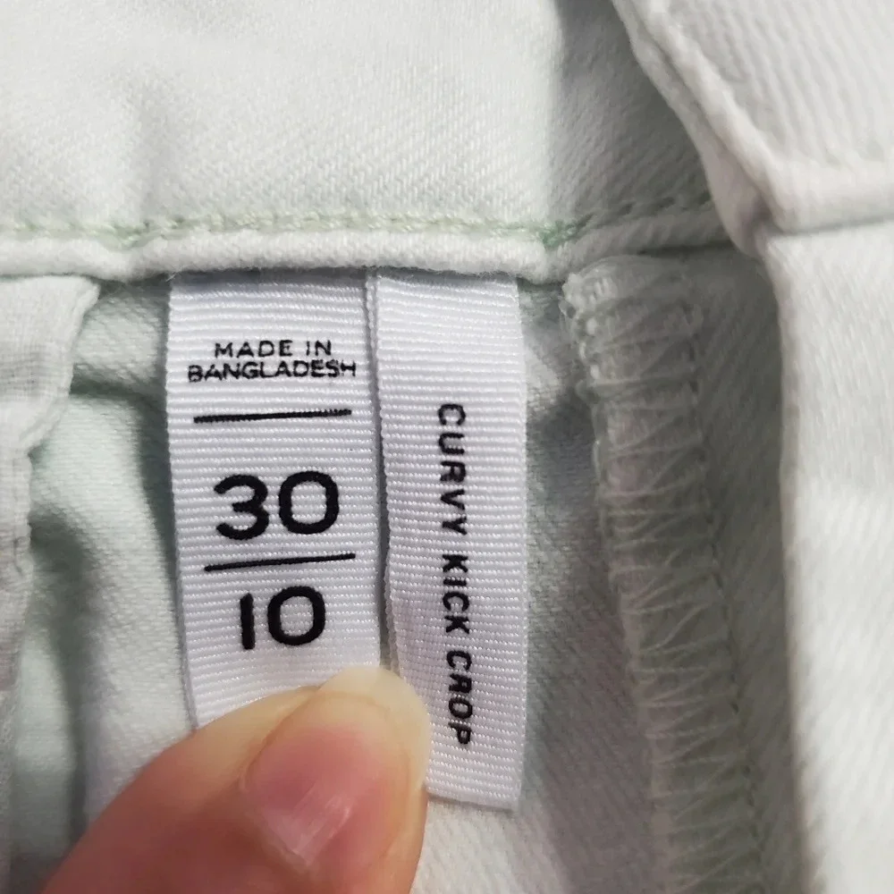 Ann Taylor Loft Women's Curvy Kick Crop Jean 30/10